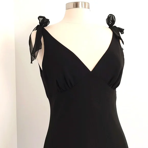 Evan Picone Womens Cocktail V-neck Should Bows Flowing & Lined /Size 12 NWT - Picture 2 of 13